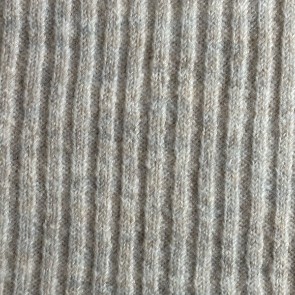 NWT Nelly Rose Ribbed Long Sleeve Sweater Dress - Cream Oatmeal sz M - Picture 10 of 11